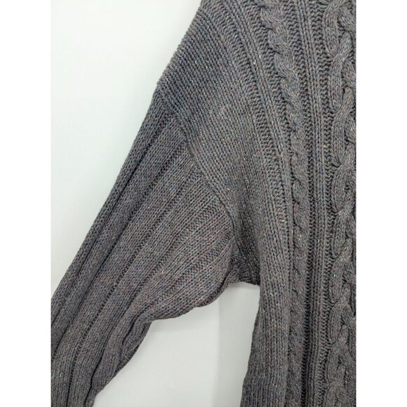 Vintage Fisherman Sweater Men Size XXL Pullover Chunky Knit Academia Wool Blend - Picture 7 of 9